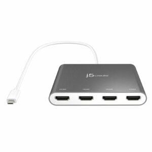 j5create USB-C™ to 4-Port HDMI™ Multi-Monitor Adapter