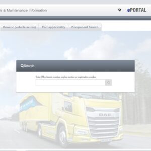 DAF Online Parts Catalog and Service Information 2023
