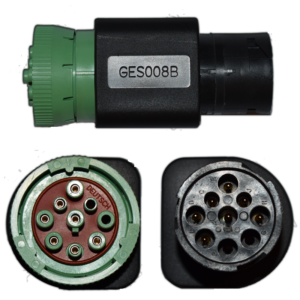 J1939 Crossover Connector with 9pin Green Type 2 to Black CAN3 to CAN1 Nexiq